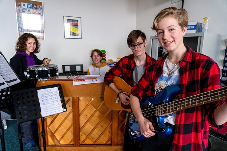 De muziekclub van het Stedelijk Gym Nijmegen