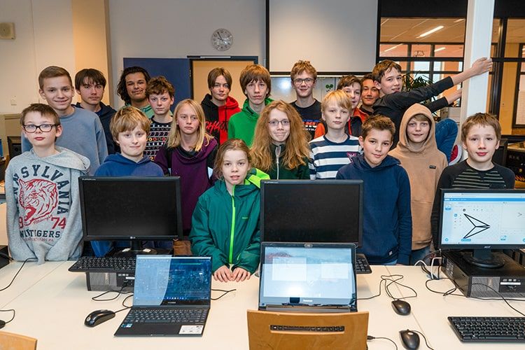 Computercafé van het Stedelijk Gym Nijmegen